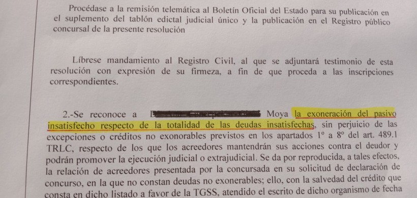 LEY DE LA SEGUNDA OPORTUNIDAD